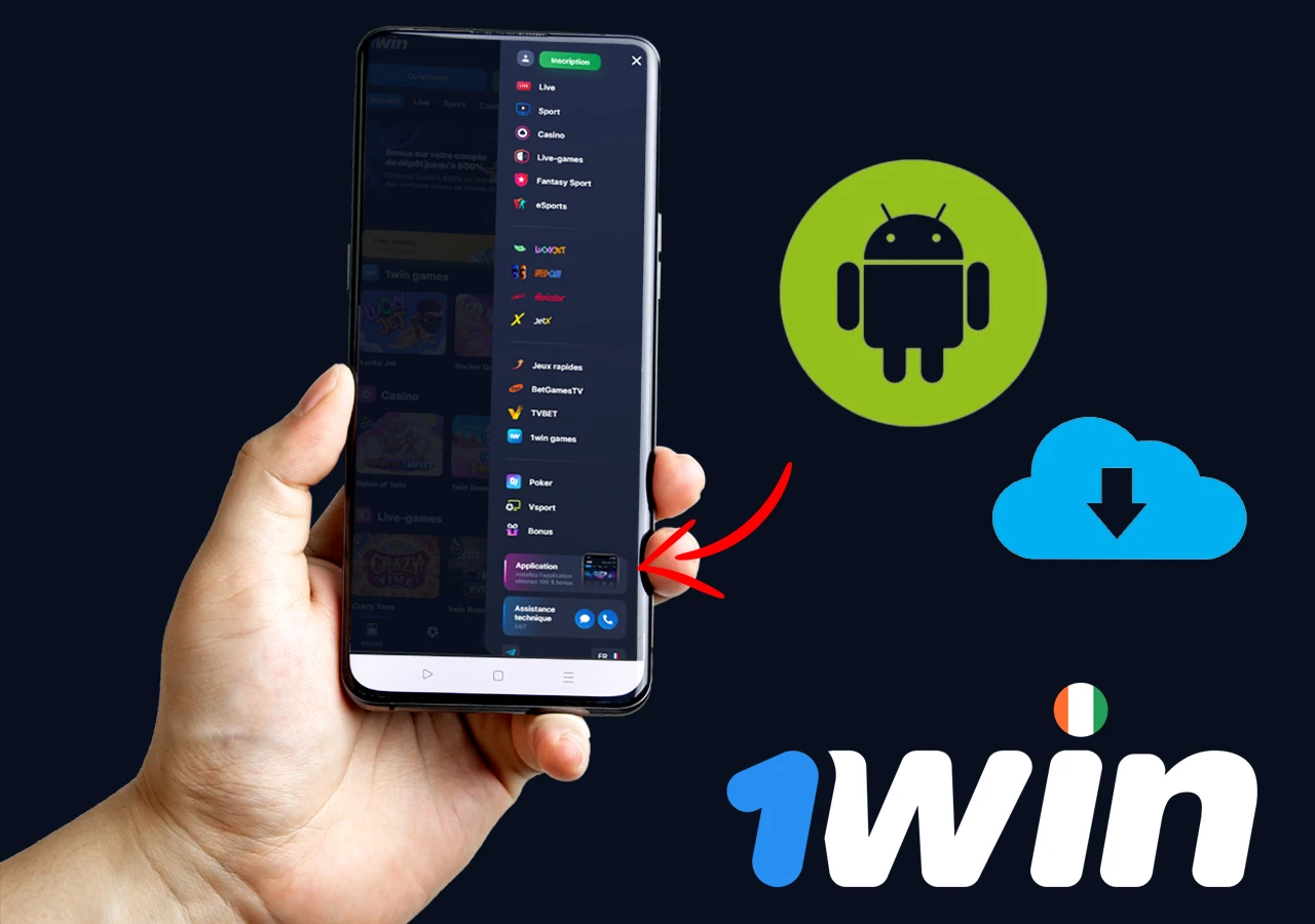 Télécharger et installer l'application 1Win pour Android